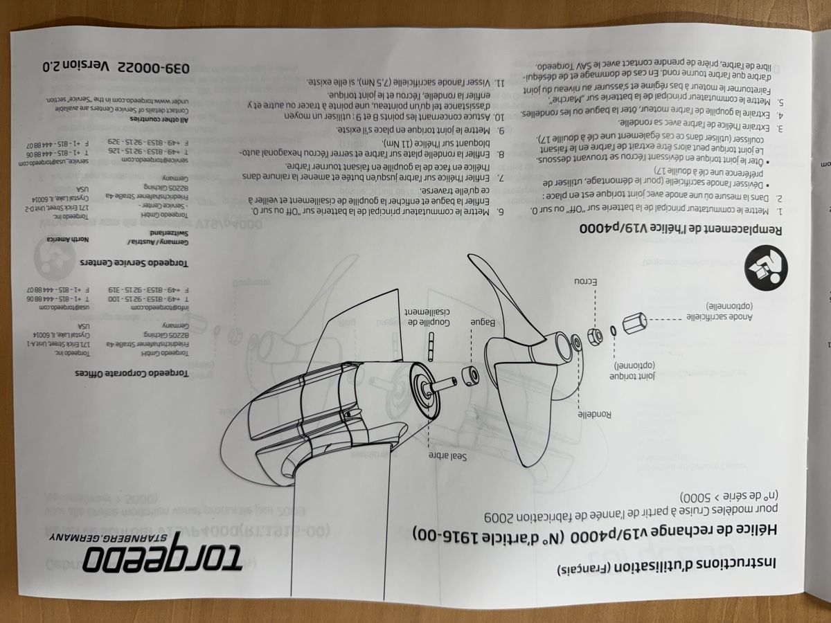 Torqeedo Barche: Torqeedo Propeller – Nuovo e nell'imballaggio originale da Rossens FR venduto da oducry 2