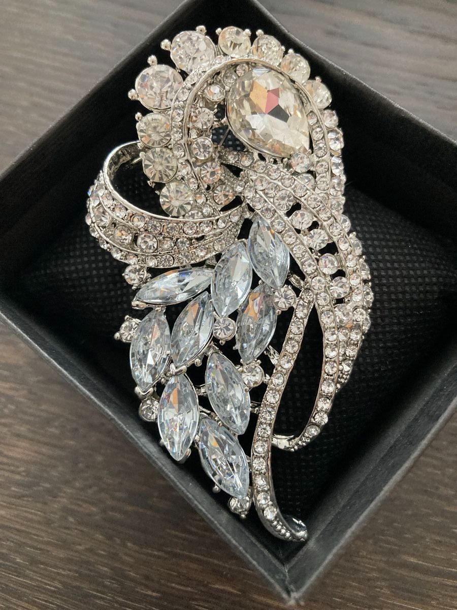 Swarovski Spille & Fermagli: Wunderbare, grosse Kristall Brosche, neu, OVP – Nuovo e nell'imballaggio originale da Zürich venduto da einefreude 2