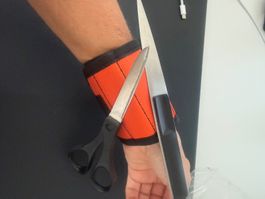 Magnet Armband Werkzeugarmband orange neu