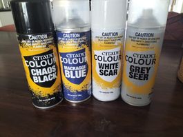 Citadel Farben Spray, 4 Stk, Warhammer