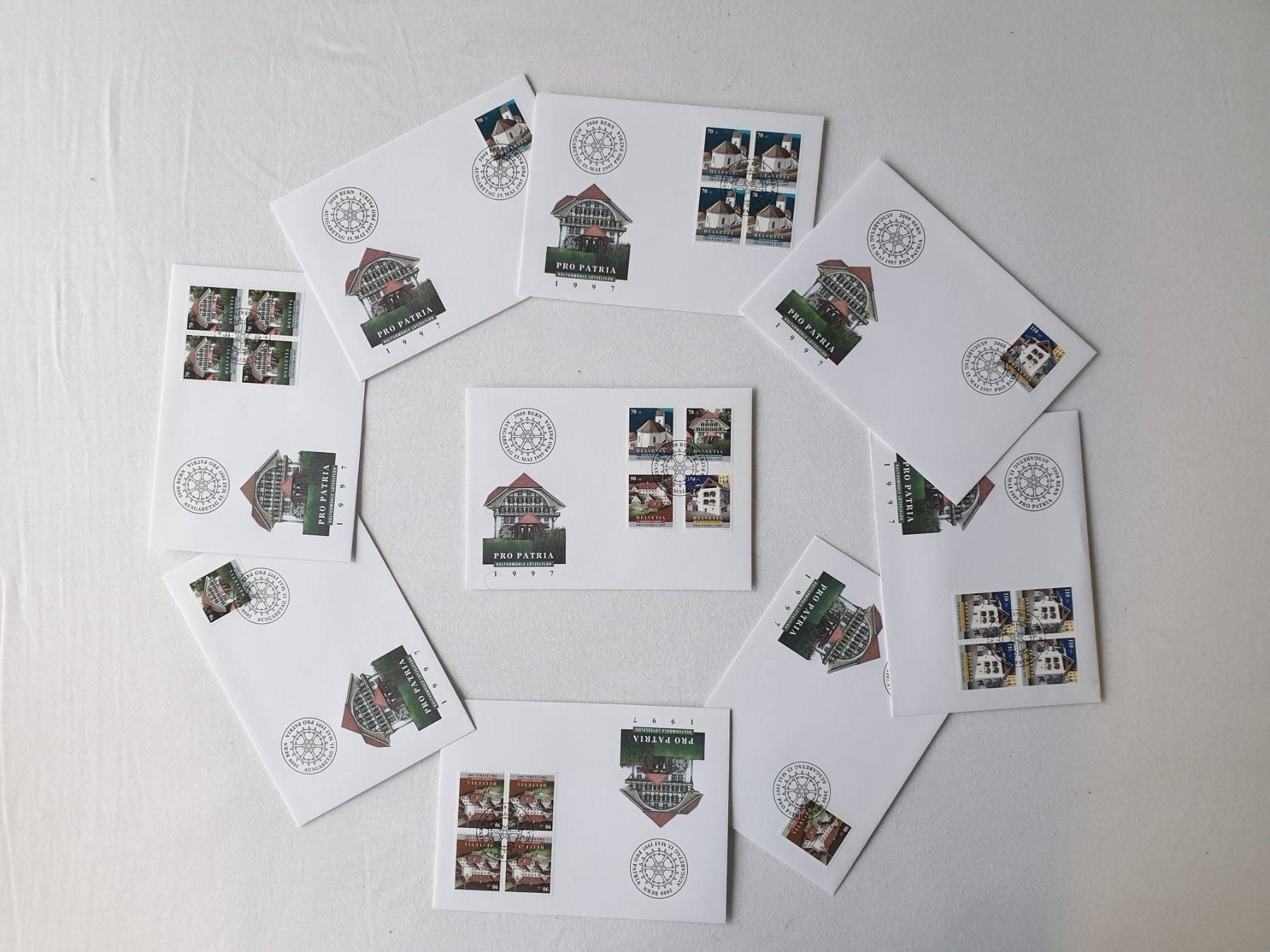 Tutti i francobolli: (148)   Pro Patria 1997 mit ET Stempel – Usato da Schwarzhäusern venduto da Inot3