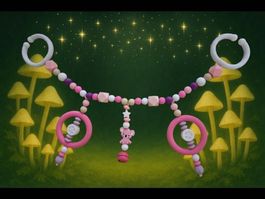 Silikon- Wagenkette rosa / lila