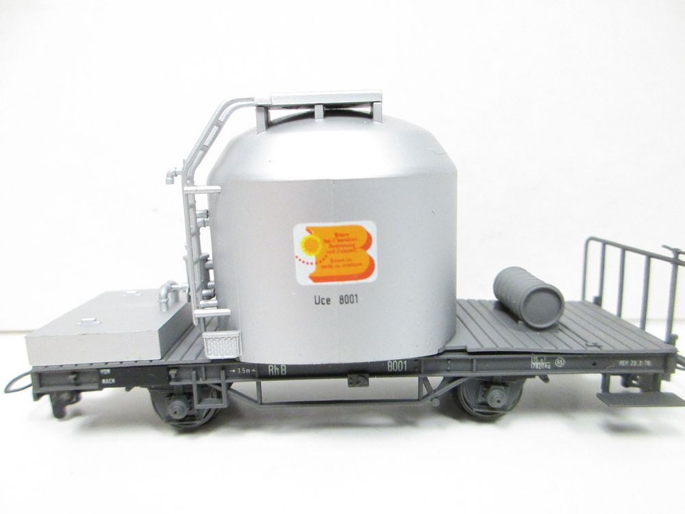 Bemo Modelleisenbahnen: Bemo H0m 2053/2253 RhB Zementtransportwagen Uce 8001 – Gebraucht aus Olten von Heinrich875 3