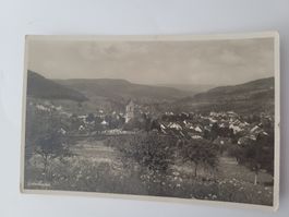 Alte Ansichtskarte Gelterkinden mit Kirche RN
