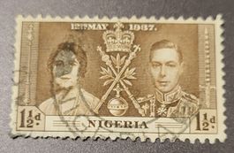 Nigeria 1937 alte briefmarke