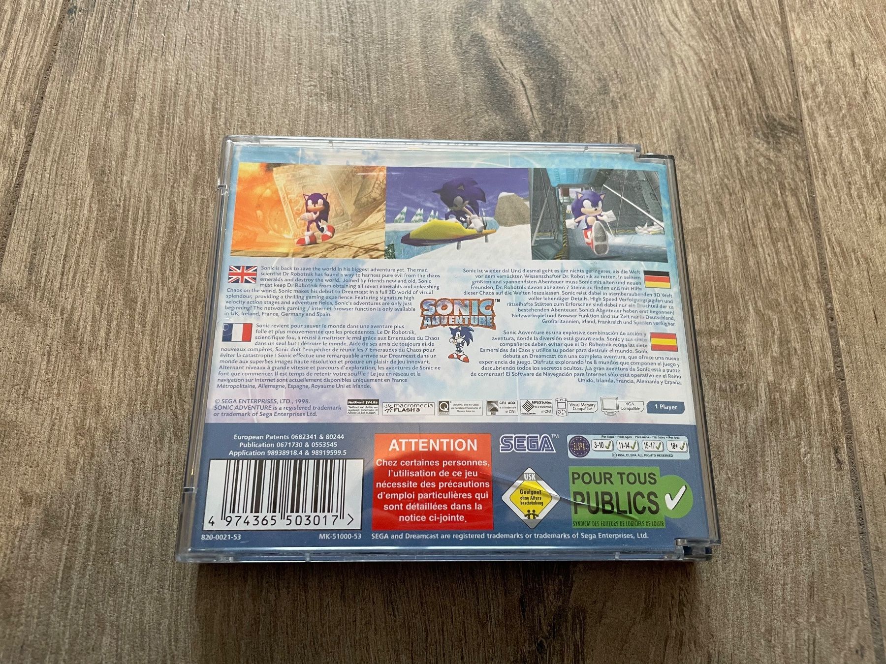Spiele: Sega Dreamcast - Sonic Adventure – Gebraucht aus Inwil von  3