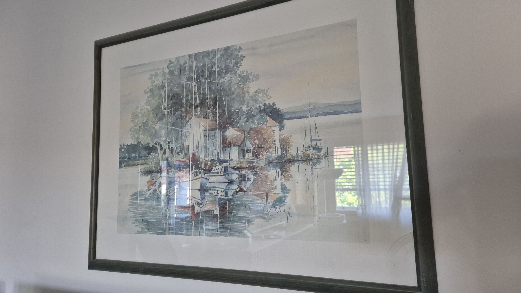 Dipinti: Aquarell Schiffe kleine Insel – Usato da Watt venduto da sarahZH1995 1