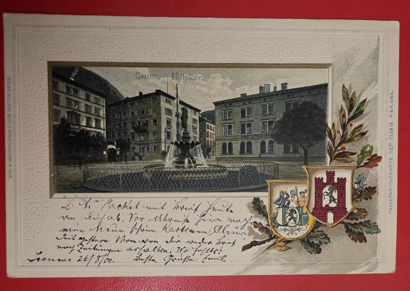 Ansichtskarten: Postkarte 1900 – Gebraucht aus Bern von Kocholo 4