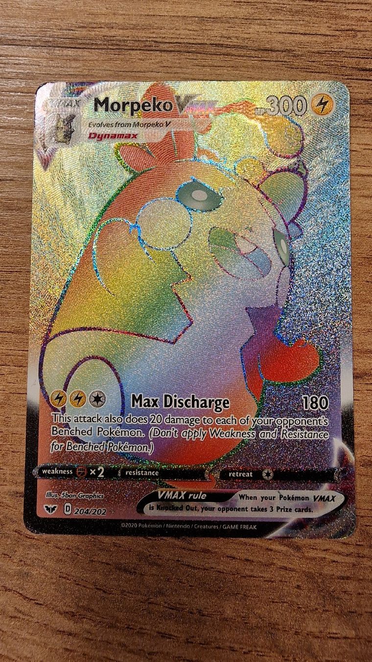 Pokémon Carte collezionabili: Carte Pokémon Morpeko VMAX – Nuovo (secondo la descrizione) da Bassins venduto da Rooikat7