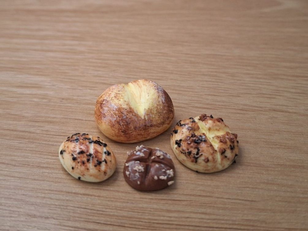 Case e mobili per bambole: Puppenhaus Brot, Mohnbrötchen – Nuovo (secondo la descrizione) da Zürich venduto da HandmadeTinyFood 3
