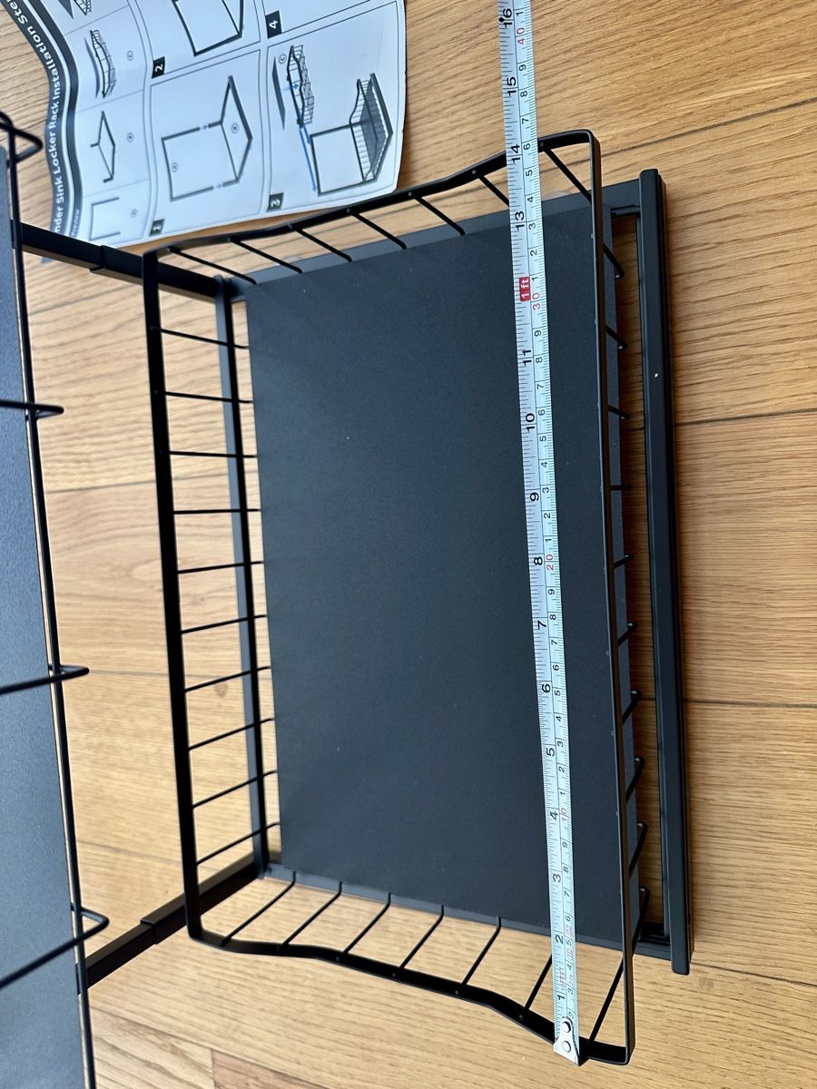 Altri accessori: 2-Tier Under Sink Storage Rack Black  – Usato da Gattikon venduto da Sarahs_Schatzkammer 2