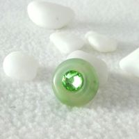 Magnetbrosche Schalhalter Edelstein Jade Swarovski NEU