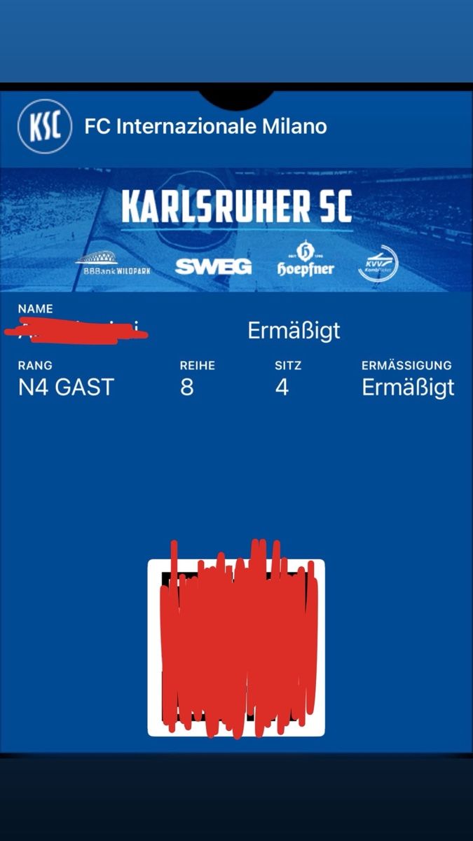 Tickets: Freundschaftsspiel Karlsruher SC vs Inter Milano – Neu (gemäss Beschreibung) aus Gretzenbach von Treebo