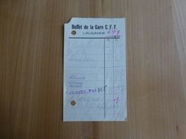 Lausanne, Buffet de la Gare C.F.F. ca. 1950