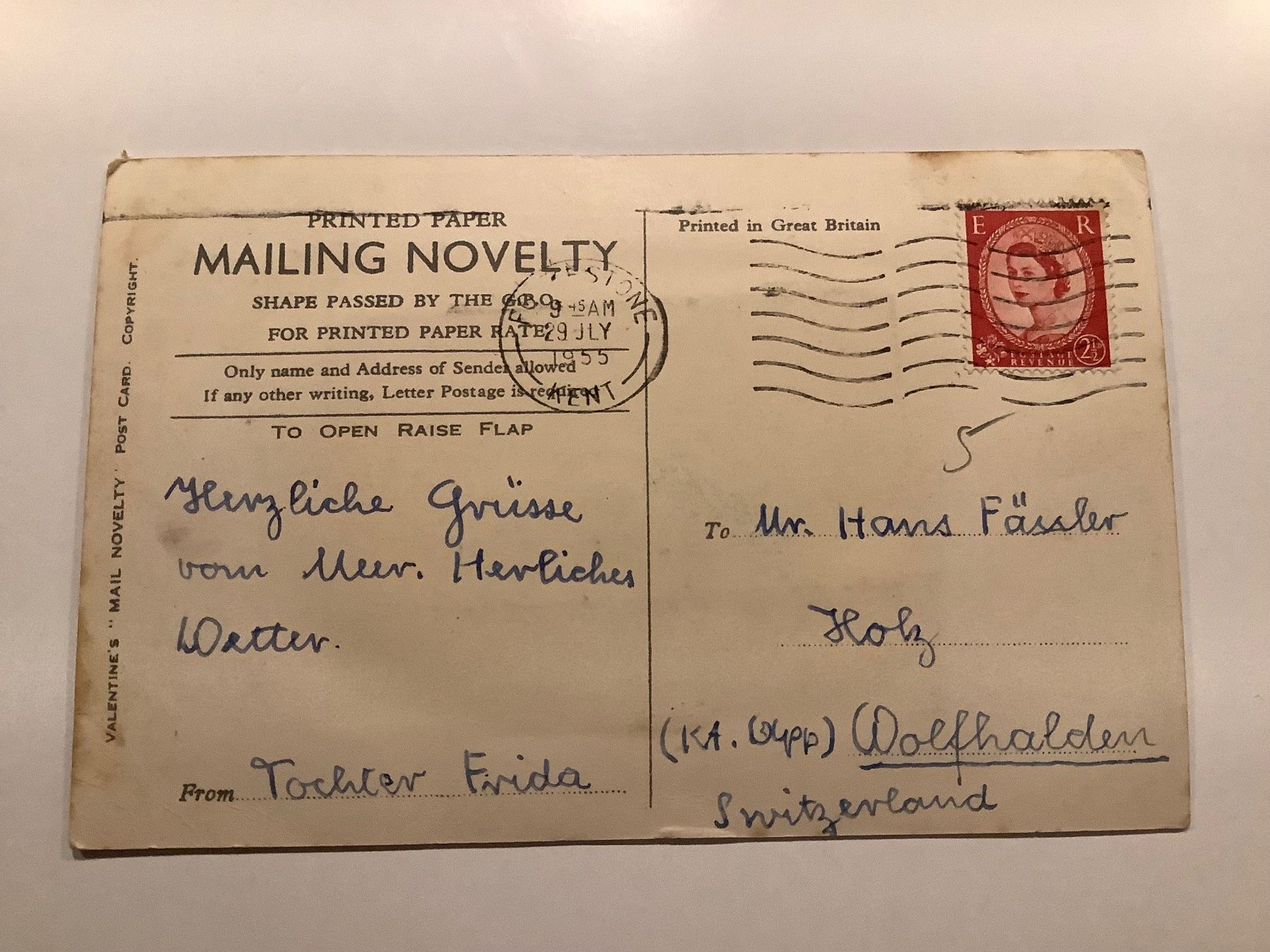 Cartoline postali: Schöne LEPORELLO Ansichtskarte Katzen Folkstone – Usato da Lufingen venduto da Rac0 3