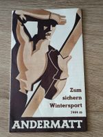 Alter Prospekt / Andermatt - Wintersport Ausgabe 1934