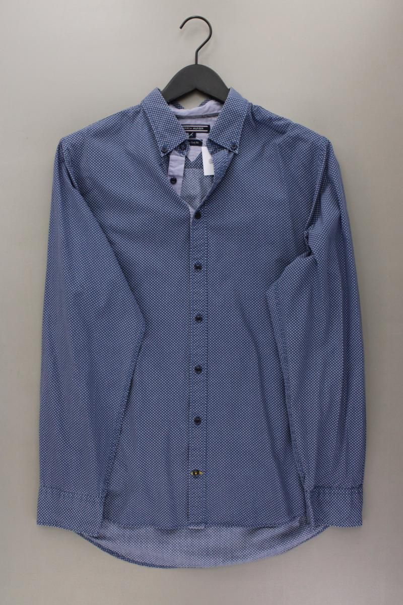 Camicie: Tommy Hilfiger Langarmhemd Gr. L blau – Usato da Neustadt an der Waldnaab venduto da SecondLifeFashion