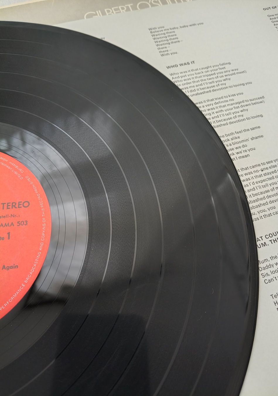 Dischi in vinile: LP "Gilbert o'Sullivan" - BACK TO FRONT – Usato da Binningen venduto da mar_2jlr 8