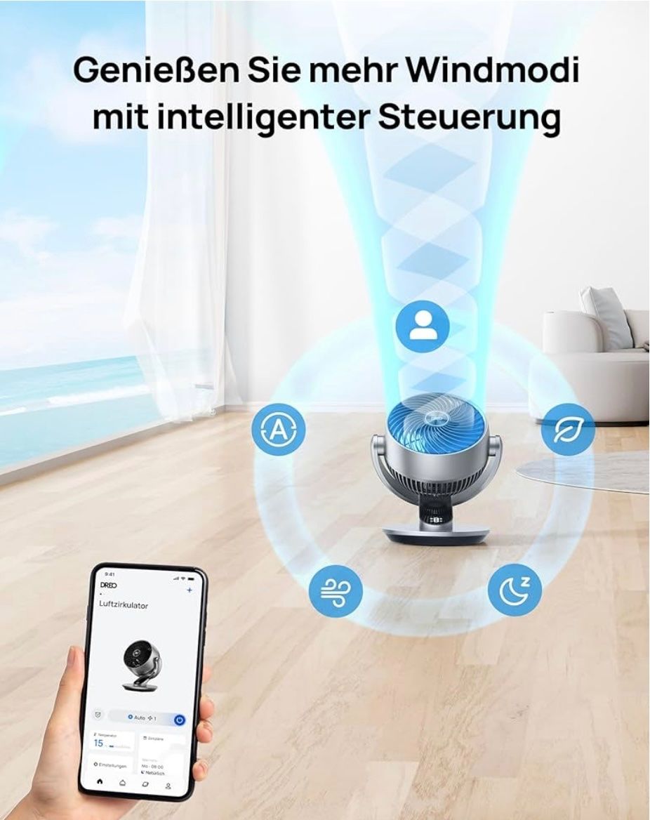 Ventilatori: Dreo 28db Leiser Smart Ventilator originalverpackt – Nuovo e nell'imballaggio originale da Zürich venduto da Marcel_2202 4