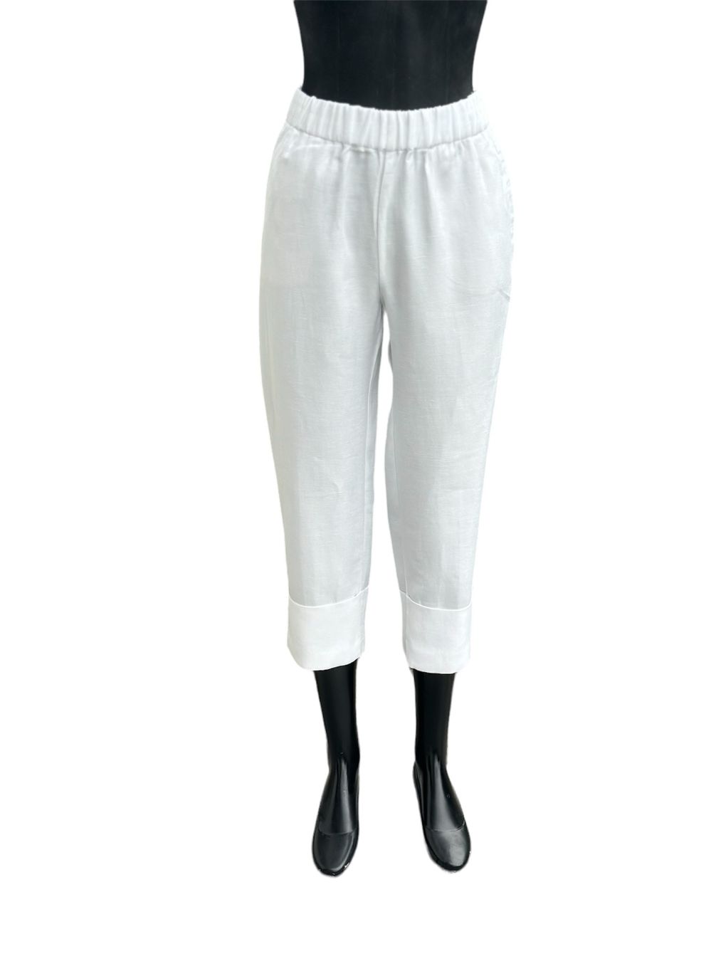 Zara Pantaloni: Leichte Sommerhose, Leinen, Weiss, Gr. 38 – Nuovo (secondo la descrizione) da Zufikon venduto da Modestil365
