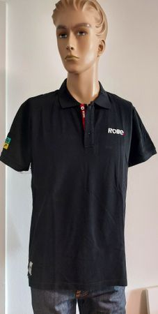 Schwarzes Poloshirt "Robe" Grösse XL