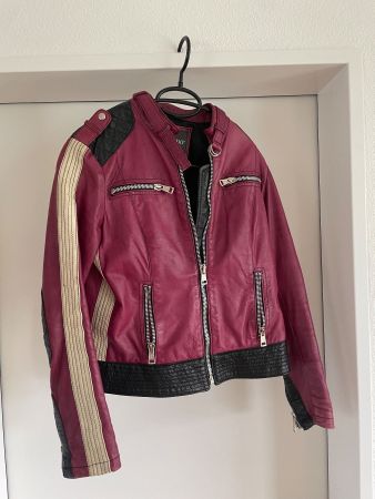 Leonardo Lederjacke, Gr. M, Bordeauxrot, Top Zustand!