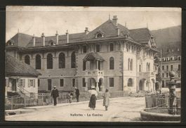 Carte P de 1908 & 3 Timbres ( Vallorbe / Le Casino )