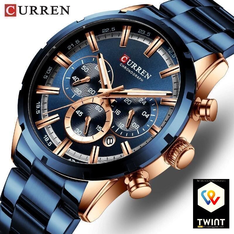 Orologi: ✅ Herren Quarzuhr Chronograph mit Datum – Nuovo e nell'imballaggio originale da Wittenbach venduto da ChinaSeidenstrasse