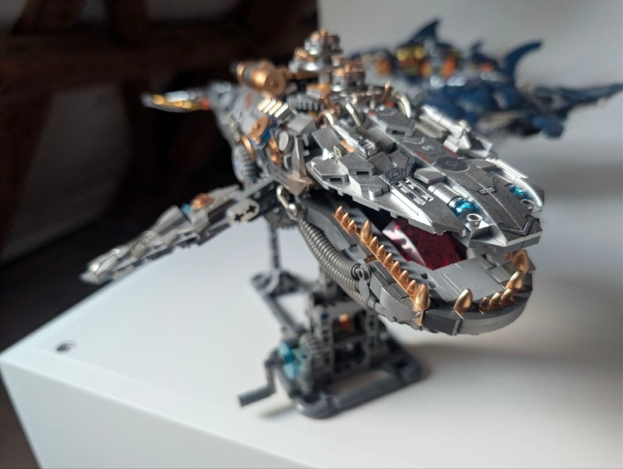 Kit di costruzioni: beleuchtetes Steampunk Wal Modell - Lego kompatibel – Usato da Koppigen venduto da wipwap 1