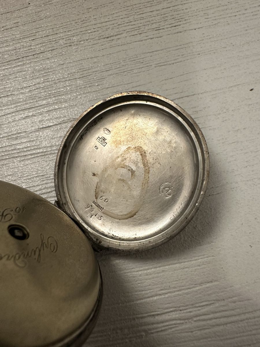 Uhren: Taschenuhr Silber - Emaille-Zifferblatt – Defekt aus Hägendorf von neon09 7