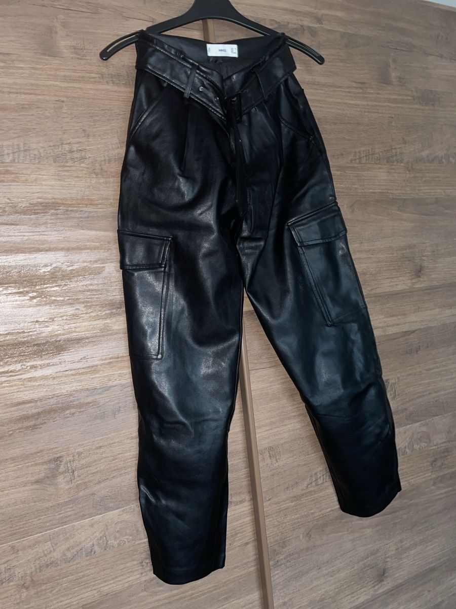 Mango Pantaloni: Mango Leder Hosen – Nuovo (secondo la descrizione) da Zürich venduto da Style_Shop 4