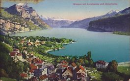 1921 AK Weesen mit Leistkamm und Alvierkette