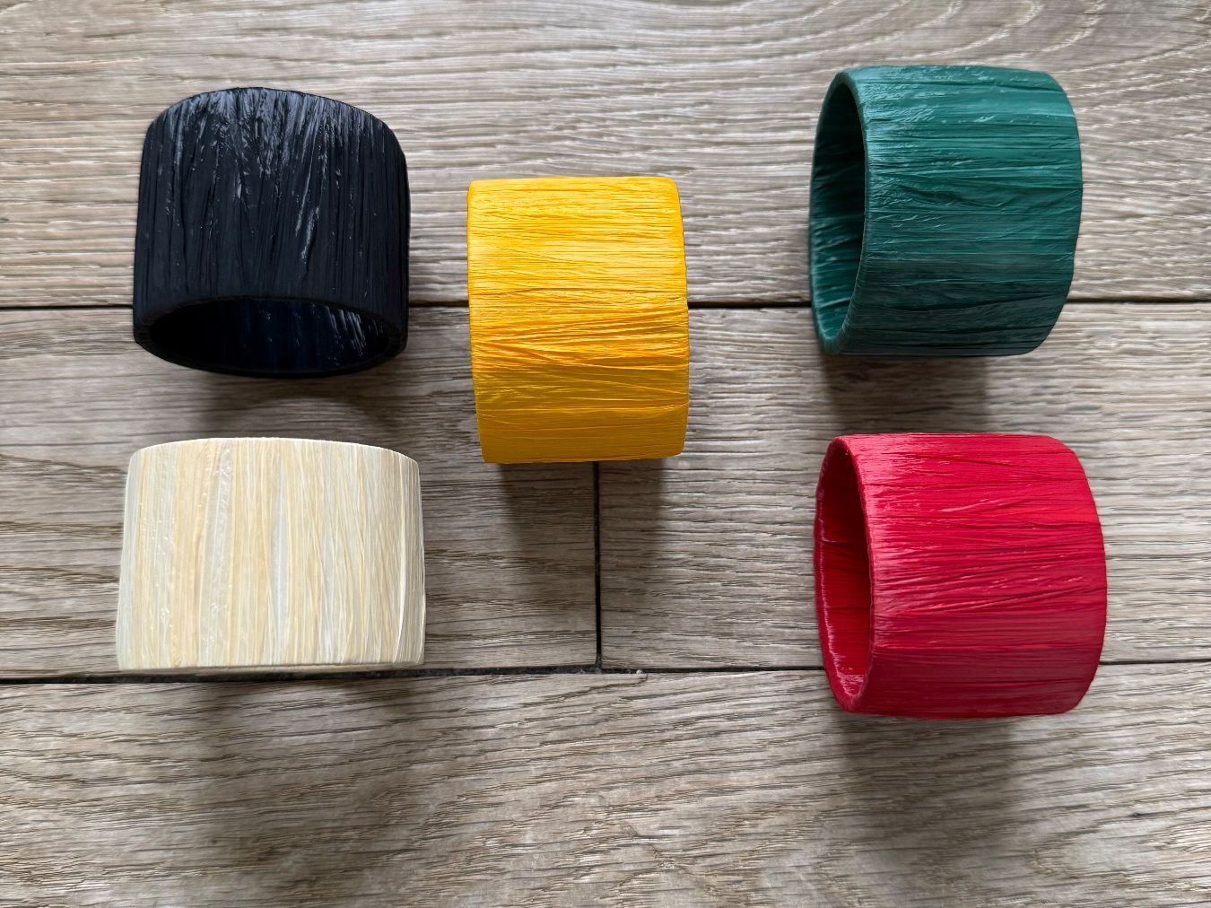 Altro in Decorazioni & Accessori: Set Midcentury Serviettenringe aus Bast – Usato da Luzern venduto da Mamutpe 1