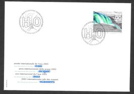 Werbemarke FDC 1081 Jahr des Wassers ET Stampa 6.3.2003