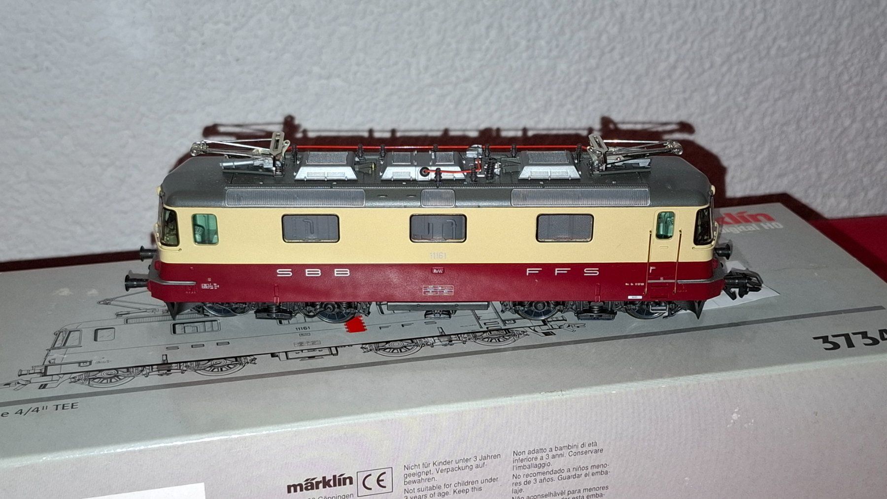 Märklin Modellini di ferrovie: Märklin : Re 4/4 TEE 37343, AC, Digital – Nuovo (secondo la descrizione) da Märwil venduto da Siebenzipfel