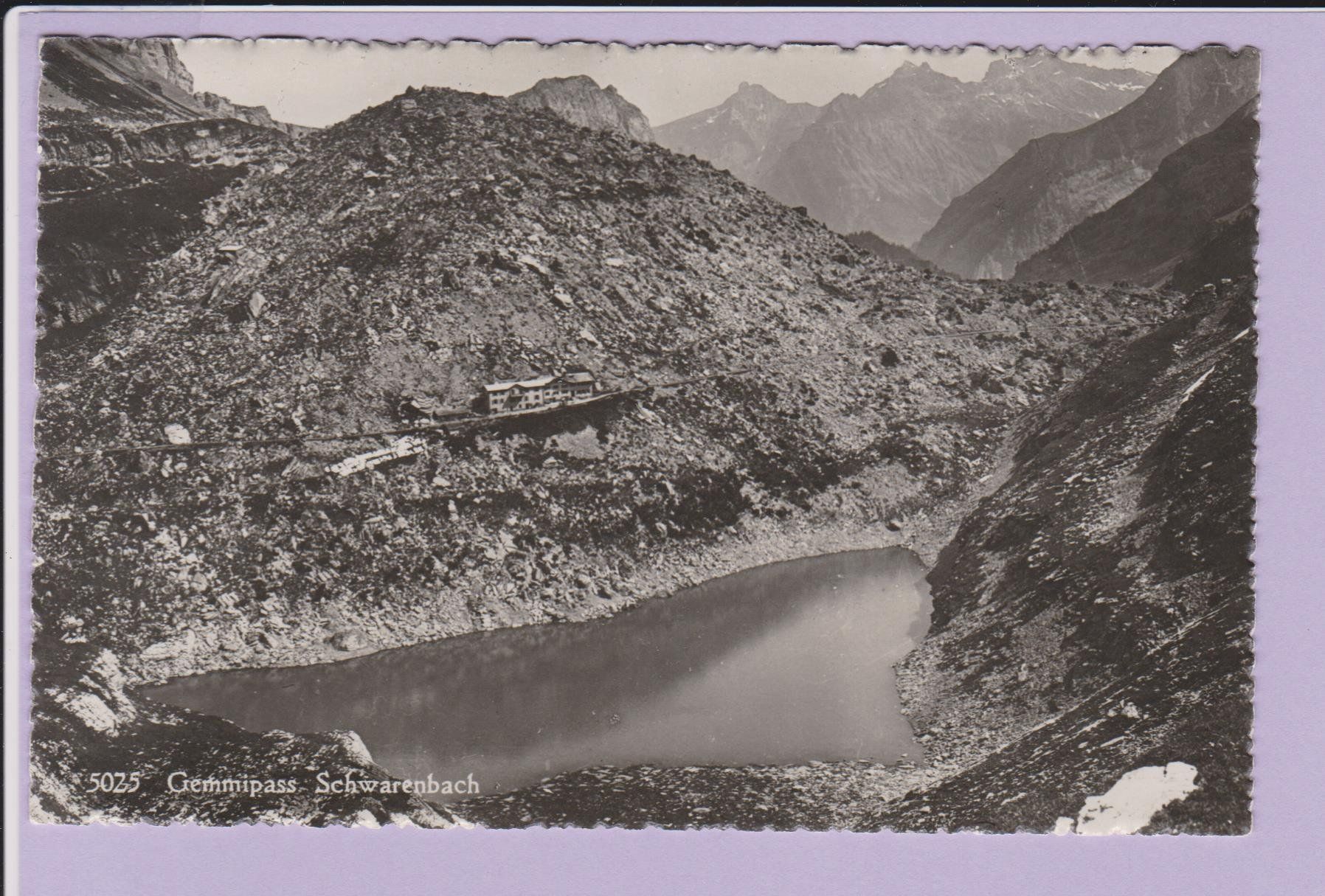 Cartoline postali: Gemmi  Gemmipass Schwarenbach   -   alte Ansichtskarte – Usato da Vitznau venduto da Ropaku