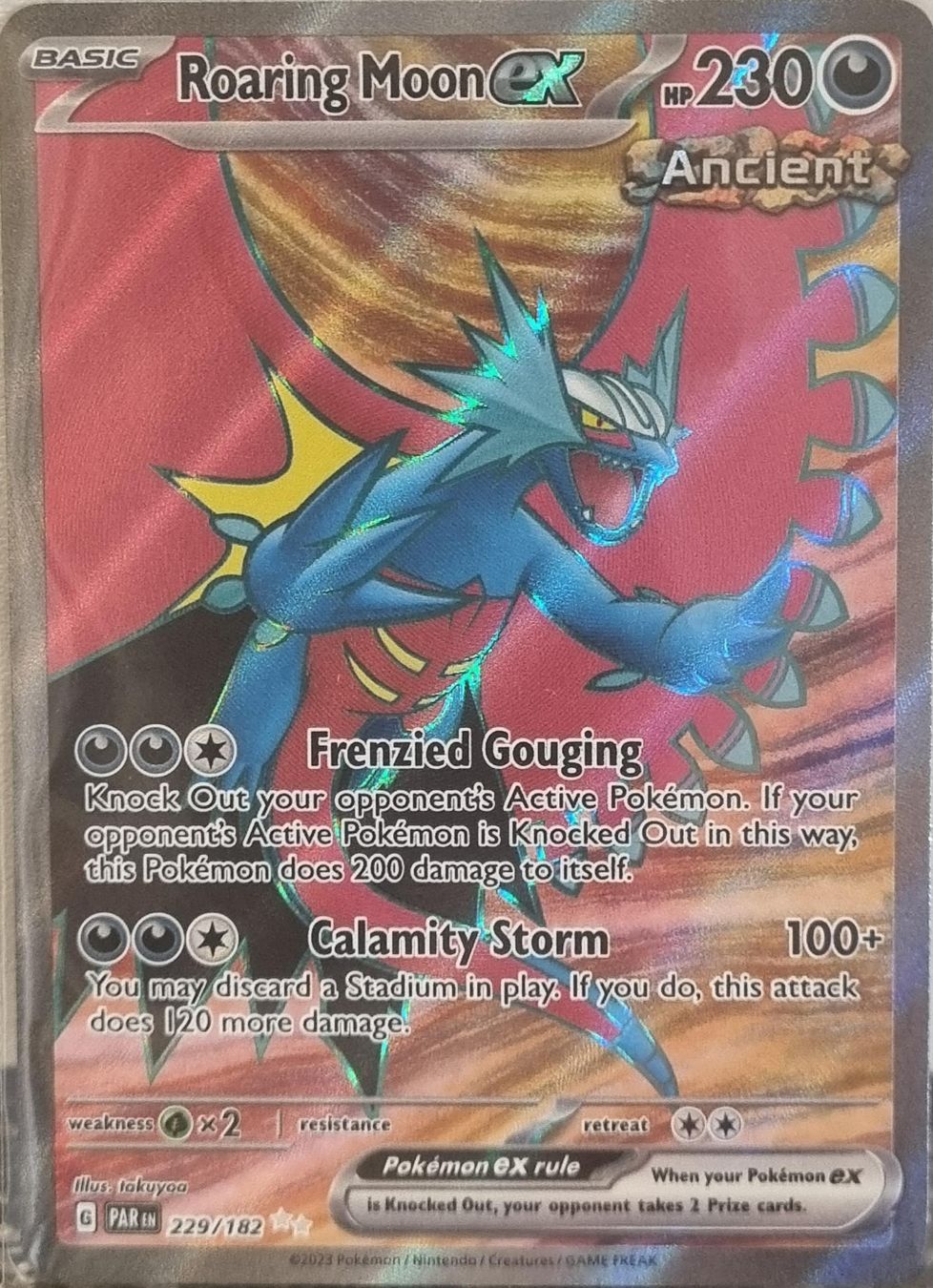 Pokémon – Roaring Moon ex 🇺🇸 - PAR-229 - Paradox Rift (Gebraucht) in ...