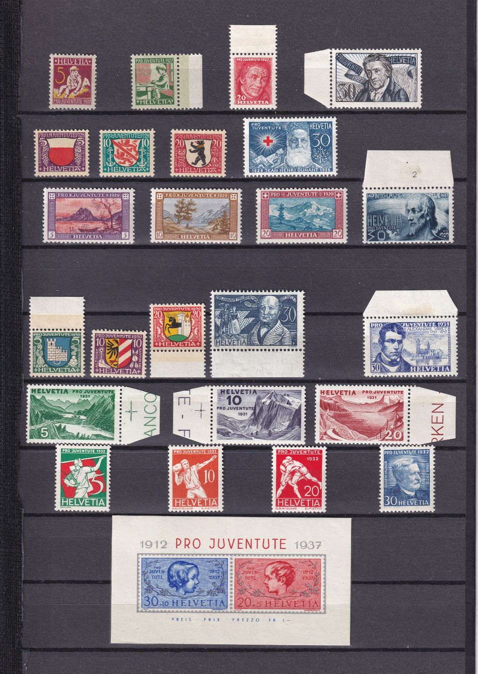 Tutti i francobolli: Pro Juventute 1927-1949 – Usato da Rotkreuz venduto da sheyenne72