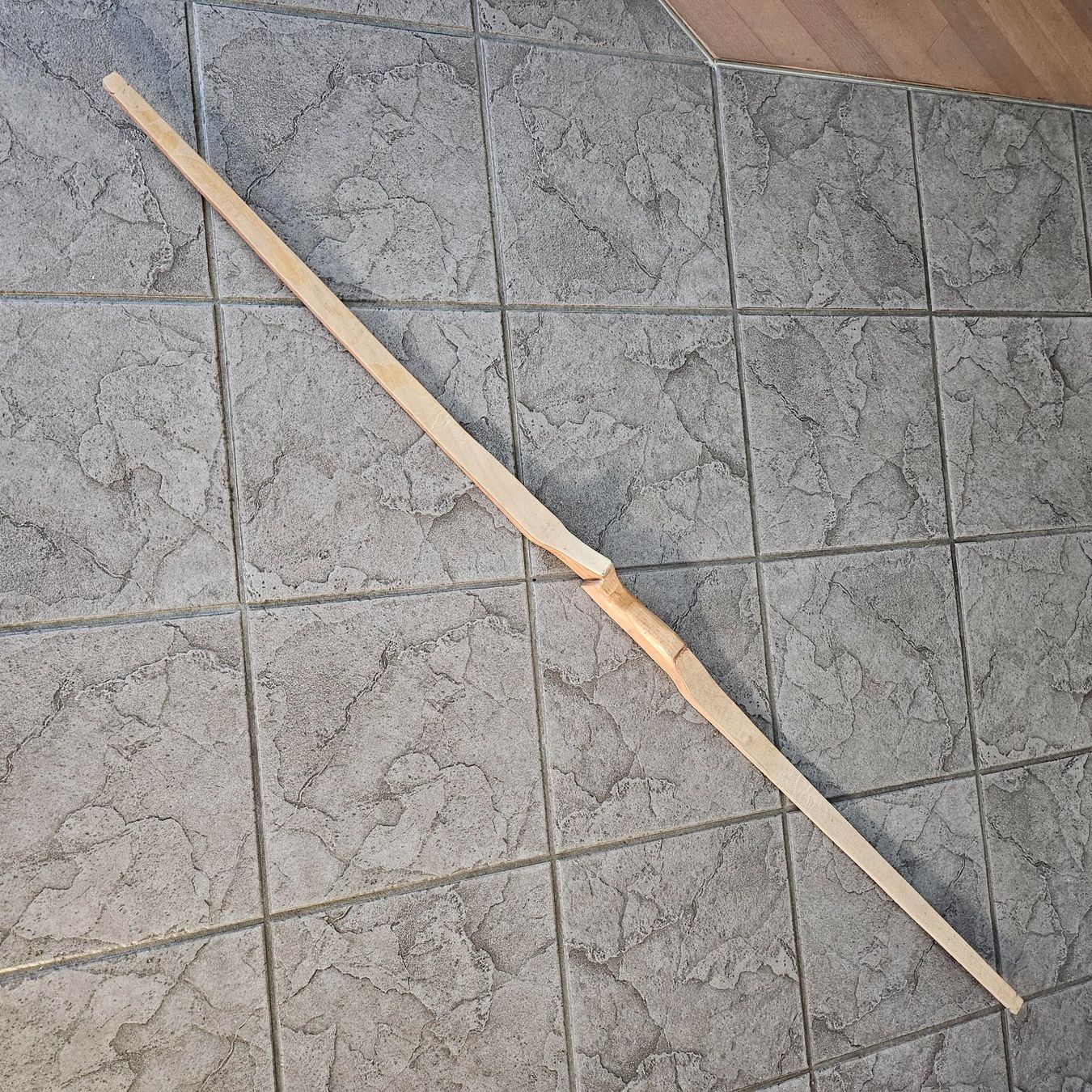Tiro con l'arco: 153cm Langer Flachlangbogen, Laminiert, Rohling – Usato da Weisslingen venduto da PfeilBogenMesser 1