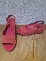 Högl Sandalette rot Wildleder Grösse 37.