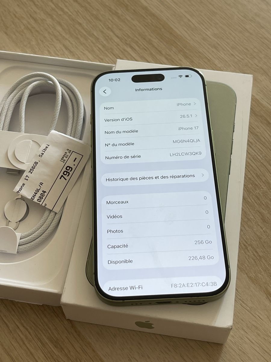 Apple Telefoni cellulari / Smartphones: IPhone 17 256gb Akku 100% – Usato da Biel/Bienne venduto da ham_wf9n 7