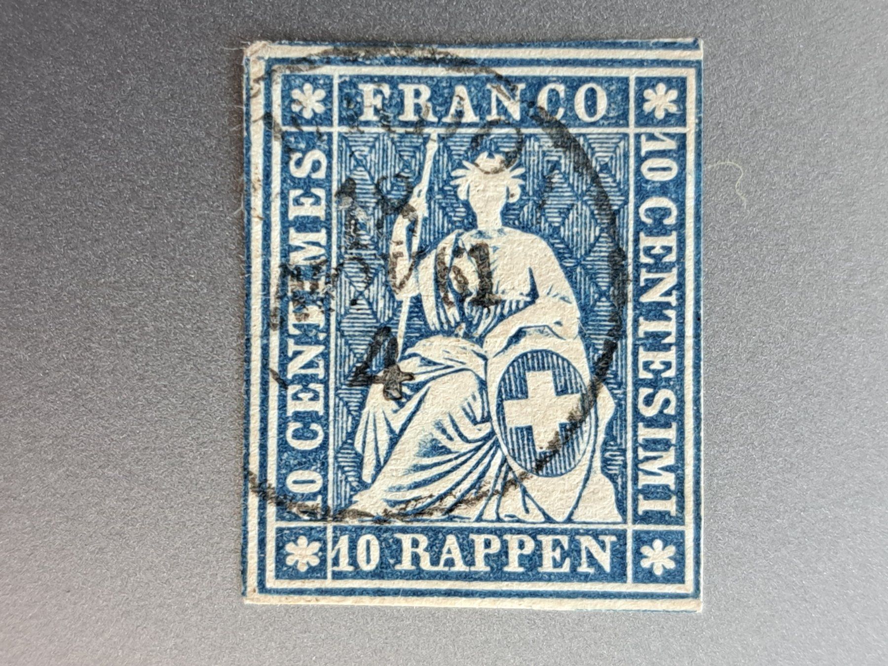 Alle Briefmarken: Strubel 23G Weissrandig visiert Glauser – Gebraucht aus Bazenheid von derdelorean01
