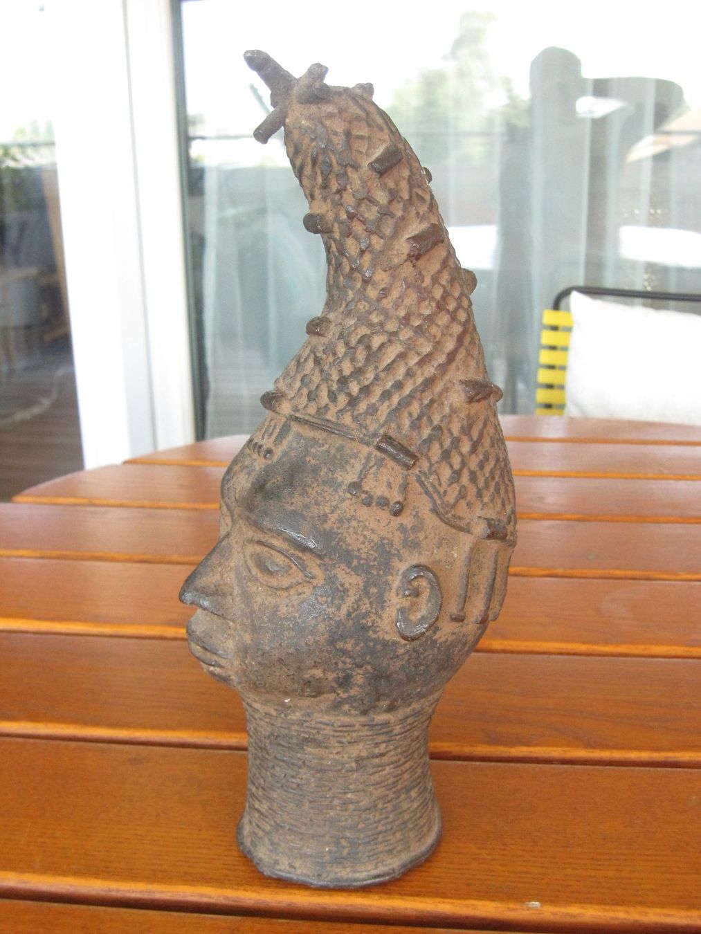 Sculptures & Statues: Benin Bronzekopf Königinmutter Iyoba – D'occasion à Arbon par lucullus61 4