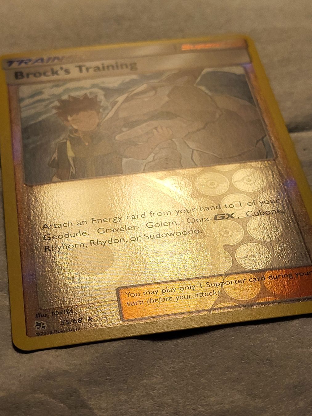 Pokémon Carte collezionabili: Brock's Training 55/68 reverse Holo – Usato da Grindelwald venduto da lego9 1