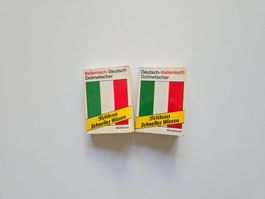 2 Mini Wörterbücher Deutsch-Italienisch, Italienisch-Deutsch