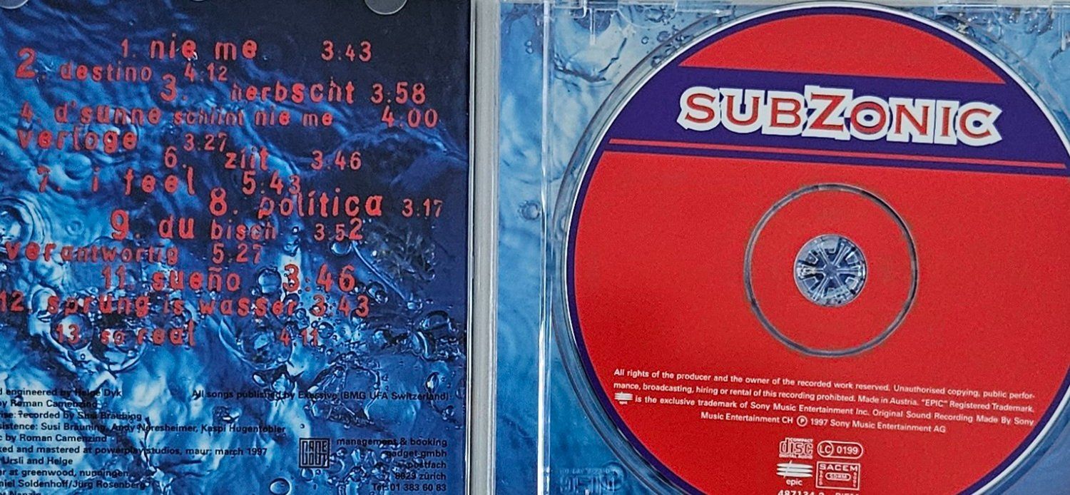 CDs: CD - Subzonic - Subzonic  1997 – Gebraucht aus Baar von Bigs1 2