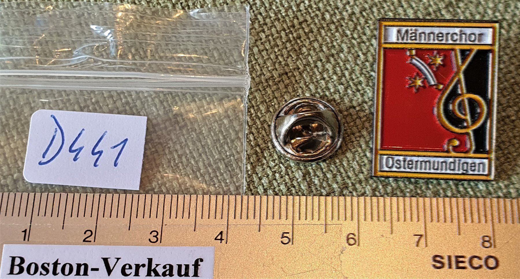 Placchette & Badge: D441 - Pin Männerchor Ostermundigen CH – Usato da Reinach BL venduto da Boston-Verkauf 2