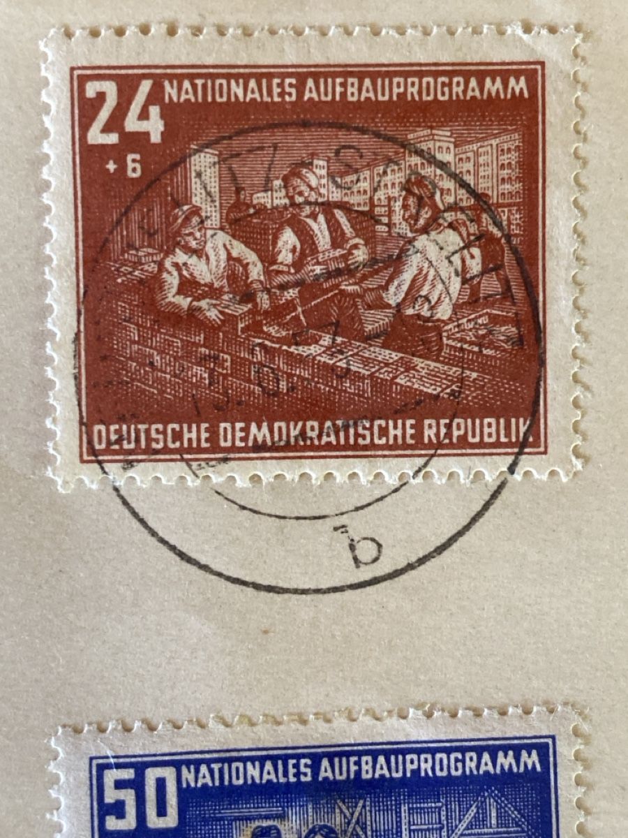 Tutti i francobolli: DDR Briefmarken Nationales Aufbauprogramm, 4 Stempel – Usato da Dornach venduto da Xantomas 2