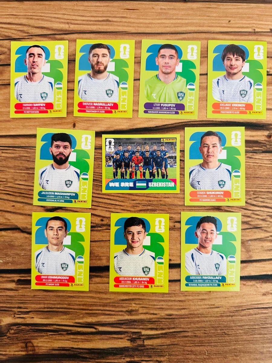 Panini Carte collezionabili: Fussball Sticker Set Usbekistan Panini 2026 – Nuovo (secondo la descrizione) da Scuol venduto da ricos81