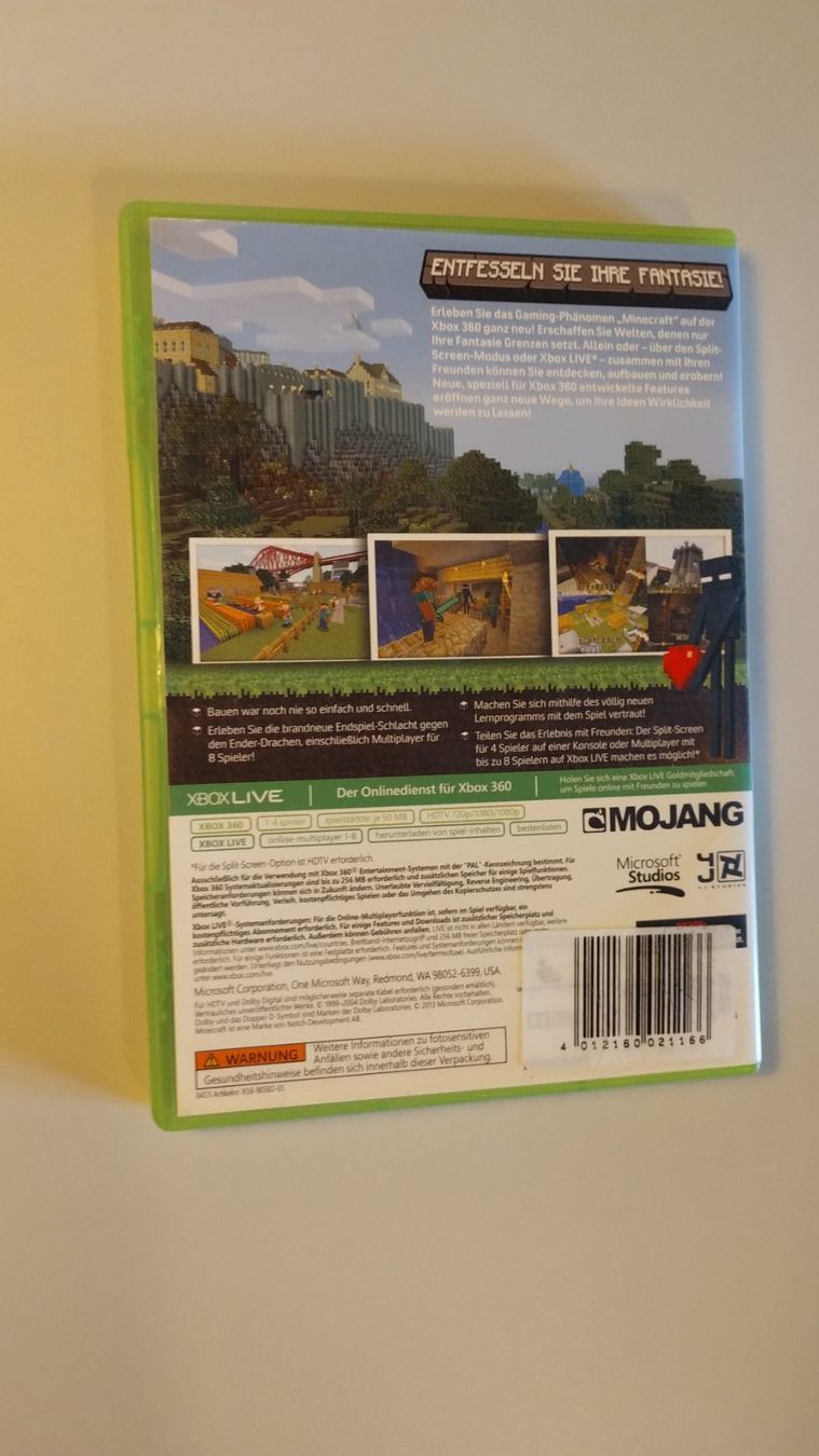 Microsoft Spiele: Minecraft Xbox 360 Edition – Gebraucht aus Zürich von oli_5z78 1